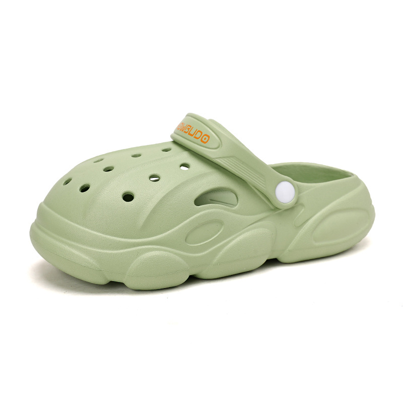 Personalidad de zapatos de playa negros zapatos para padres y niños zapatos de jardín con suela gruesa zapatos de playa ropa de moda image 10