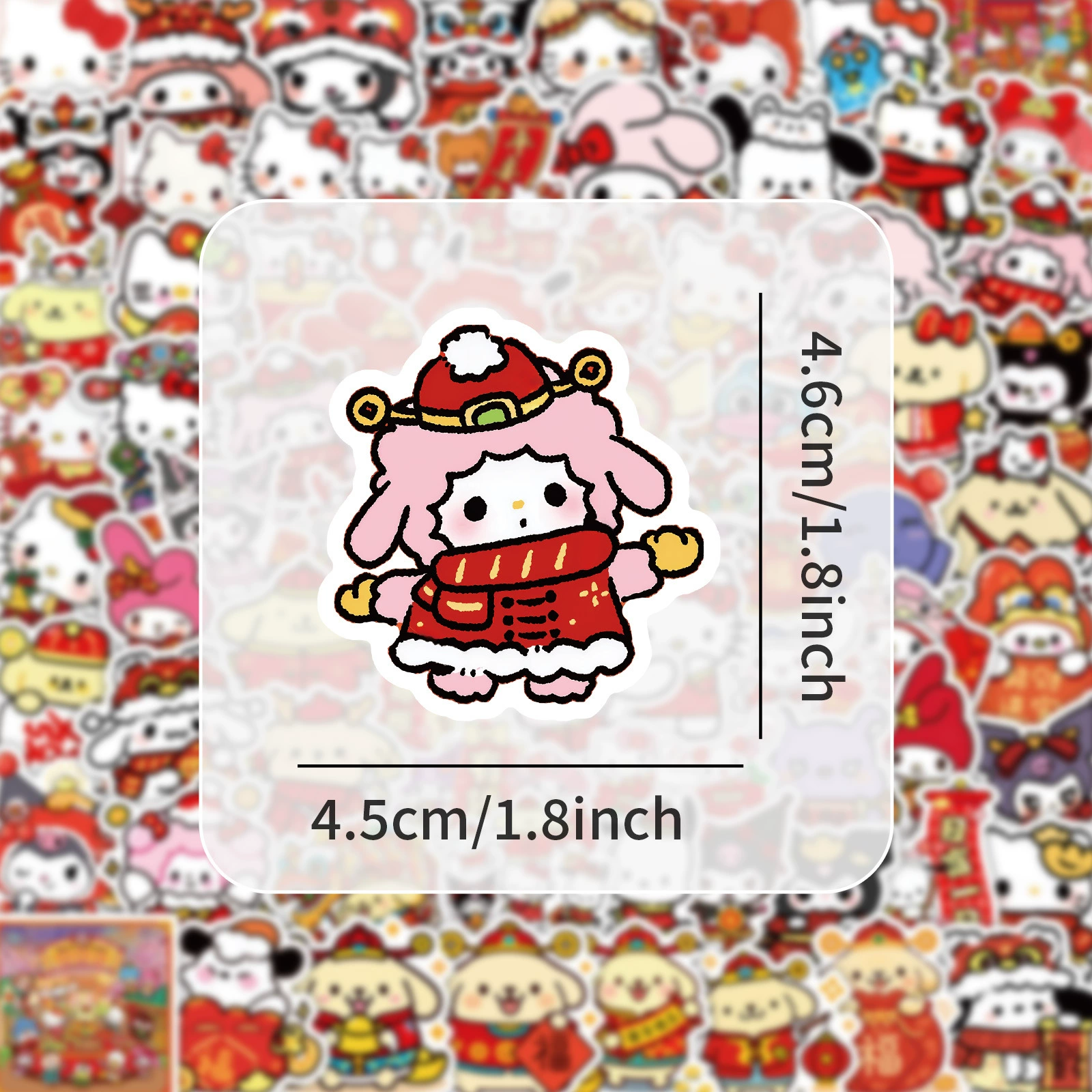 Hello kitty, милый мультяшный стикер, наклейки