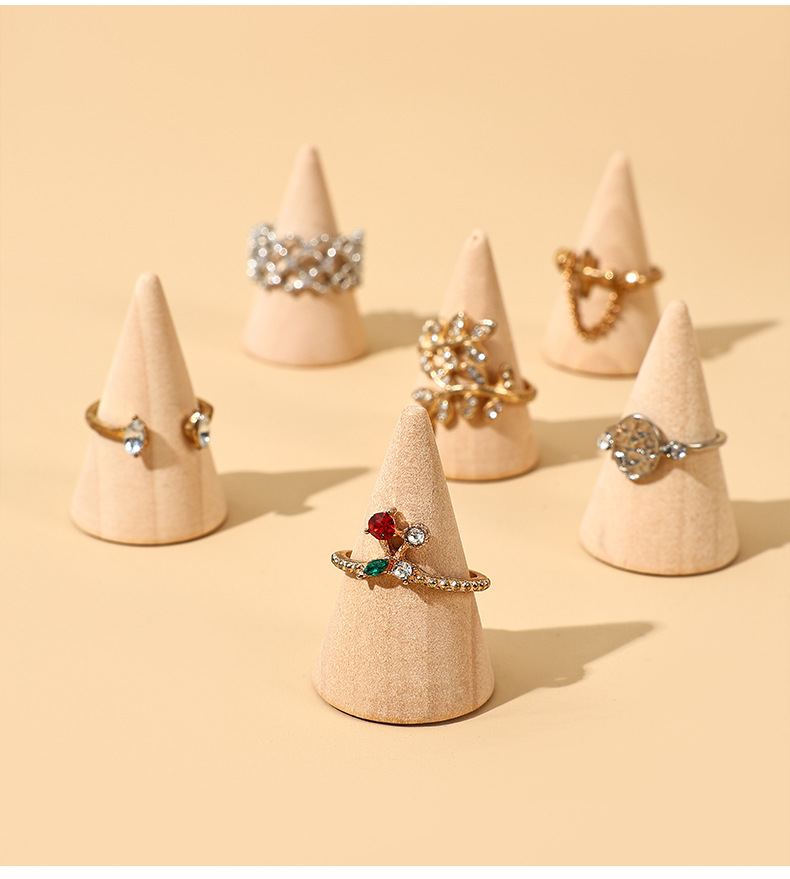 600g Weight Jewelry Rack Classification 1 Piece Quantity Simple Style Solid Color Solid Wood Jewelry Rack