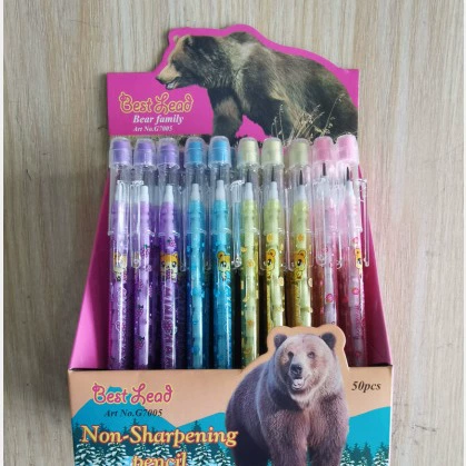 Механический карандаш с несколькими головками в Корейском стиле, мультяшный Рождественский карандаш без вырезов, мультяшный карандаш в японском стиле