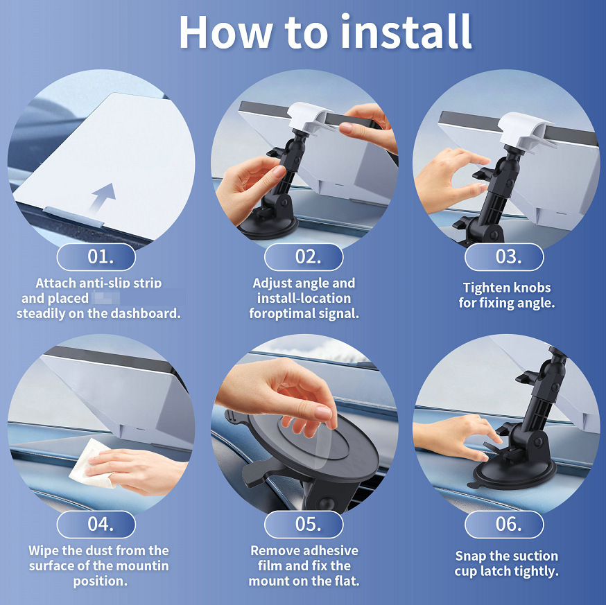 Cross-Border In-Stock Universal Car Roof Rack Bracket Suction Cup Dashboard Windshield Mini Center Console
