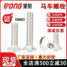 TONG����304����ִ�ͷ������˿DIN603�ķ�����Բ������˨M5M6M8