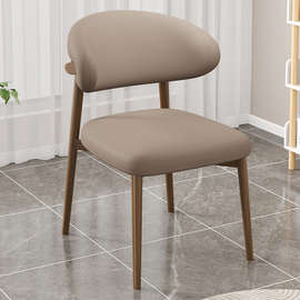 餐椅家用凳子靠背椅子轻奢茶椅北欧简约酒店餐桌椅洽谈麻将椅