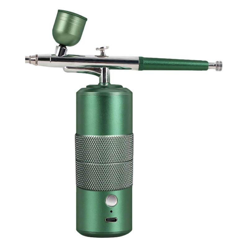 Pistola de pulverización de uñas de esmalte de uñas pegamento de alta presión spray pluma inyector de oxígeno hogar nano mini portátil aerosol pintura modelo tatuaje