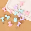 Macaron-pink+purple+green mixed large I-shaped nails 12 pieces/box