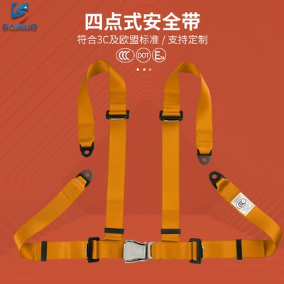 Car seat belt | automatic retracting kart safety - orange-snj4k01