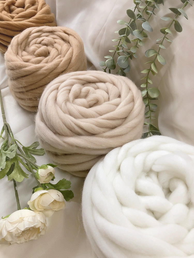 Оптовая продажа Ai Da Si очень толстый, супер толстый, исландский шерстяной шарик ручной вязаный шапка шарф шерсть питомца гнездо diy