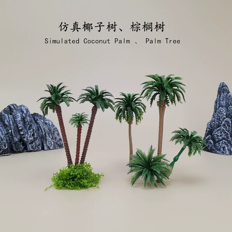 Мох микро пейзаж сочные украшения мини-Садоводство моделирование ландшафтный дизайн пластик Кокосовая пальма DIY материал
