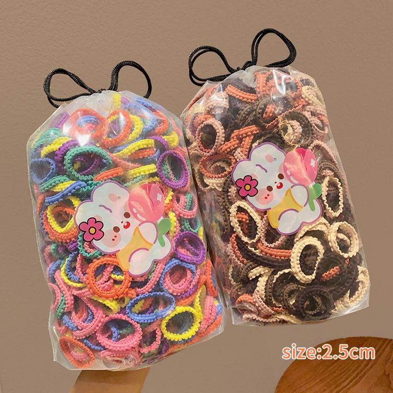 Tocado de cuerda de pelo de las niñas falda ensanchada diadema de tamaño pequeño alta elasticidad de los niños no duele banda de pelo dulce banda de goma bebé