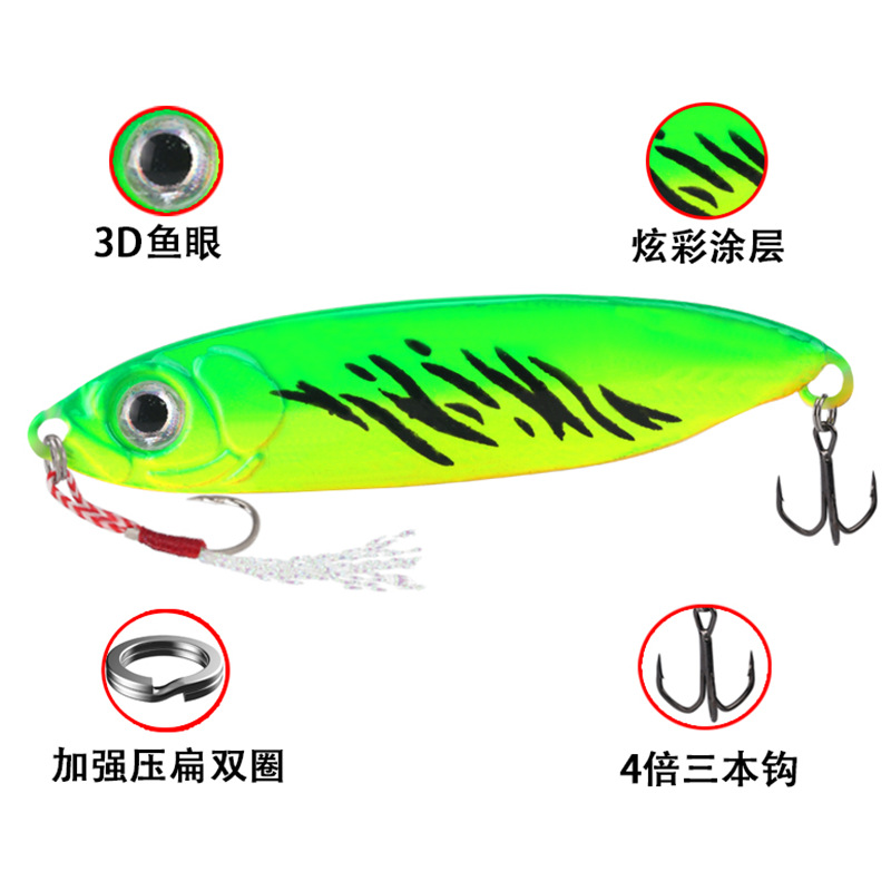 8 Colors Metal Jigging Fishing Lures Deep Diving Spoon Daits Dass Trout Fresh Water Fishing Lure