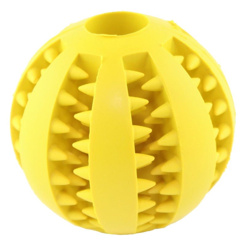 Pet Bite-resistant Molar Toy Ball Rubber Bouncing Ball Border Animal Husbandry Toy Dog-teasing Interactive Self-hi Solving Muffling Ball