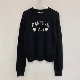 南油高端女装2025秋冬Val新款百搭字母logo提花羊毛针织毛衣女