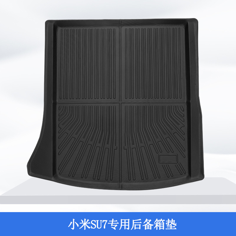 Aplicable a Xiaomi SU7 3D todo el tiempo material TPE almohadilla de pie de automóvil original color antisucio almohadilla de cola