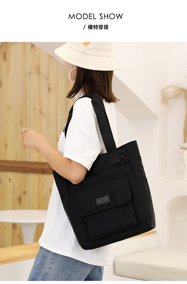 Custom-made tote bags for women, large-capacity fashionable and trendy handbags, printed LOGO nylon water-resistant single-shoulder bags undefined