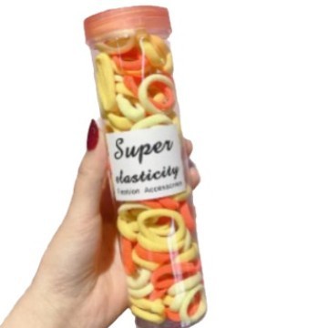 Hair tie for girls, selected best-selling hot trendy high elasticity colorful rubber band craft hair tie from Yiwu