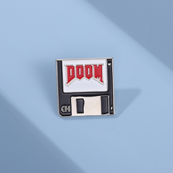 Cartoon creative brooch with letters