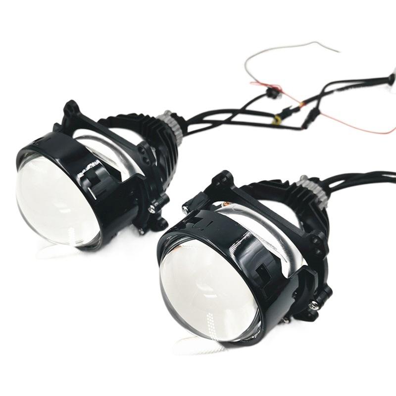 Venta al por mayor 3,0 pulgadas nuevo Lossless universal LED de doble luz lente coche delantero faro 55W modificado brillante proyector