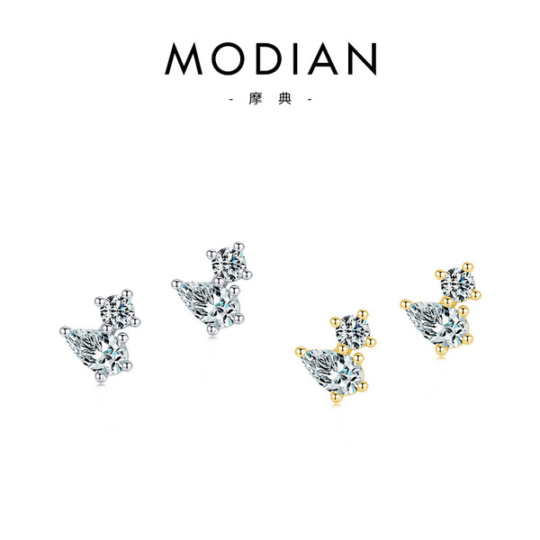Geometric cute small design earrings drop-shaped