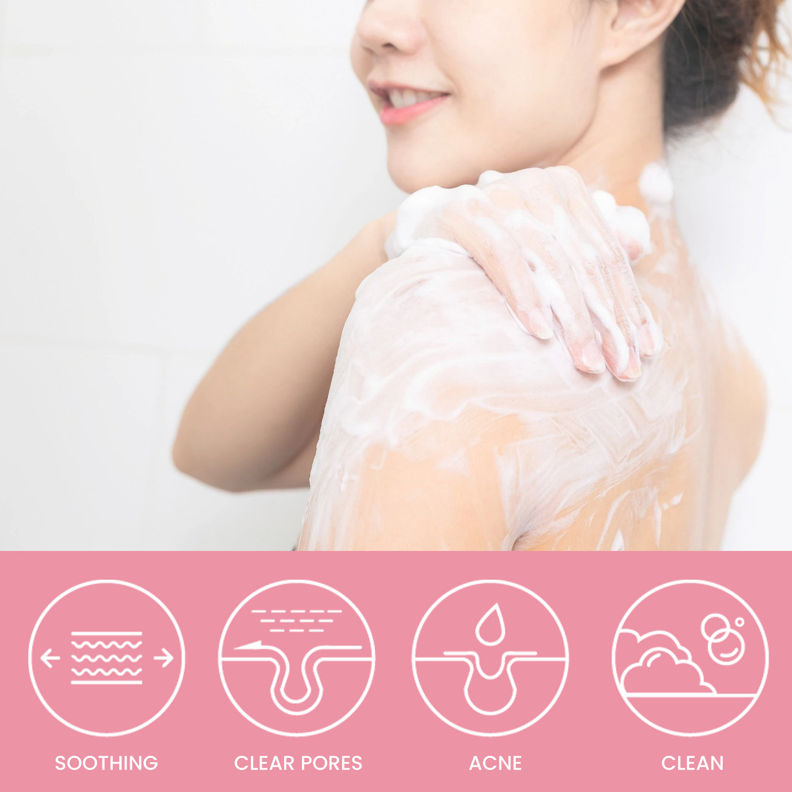 EELHOE Carbon Mud Back Soap Whitening Body Cleansing Skin Fading Dark Spots and Akne Marks Peeling Moisturizing Brightening Soap_voghion.com