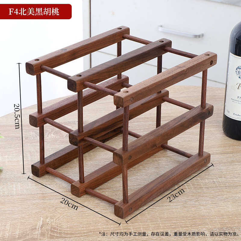 Artesanías de Estilo Chino para Botelleros, Botellero, Adornos de Botellero de Nogal Negro Norteamericano, Venta al por Mayor de Alta Gama