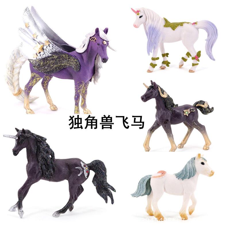 Children's Solid Realistic Unicorn Model Pegasus Unicorn Flying Horse Elf Flying Horse Myth and Legend Toy Model Children's Solid Realistic Unicorn Model Pegasus Unicorn Flying Horse Elf Flying Horse Myth and Legend Toy Model