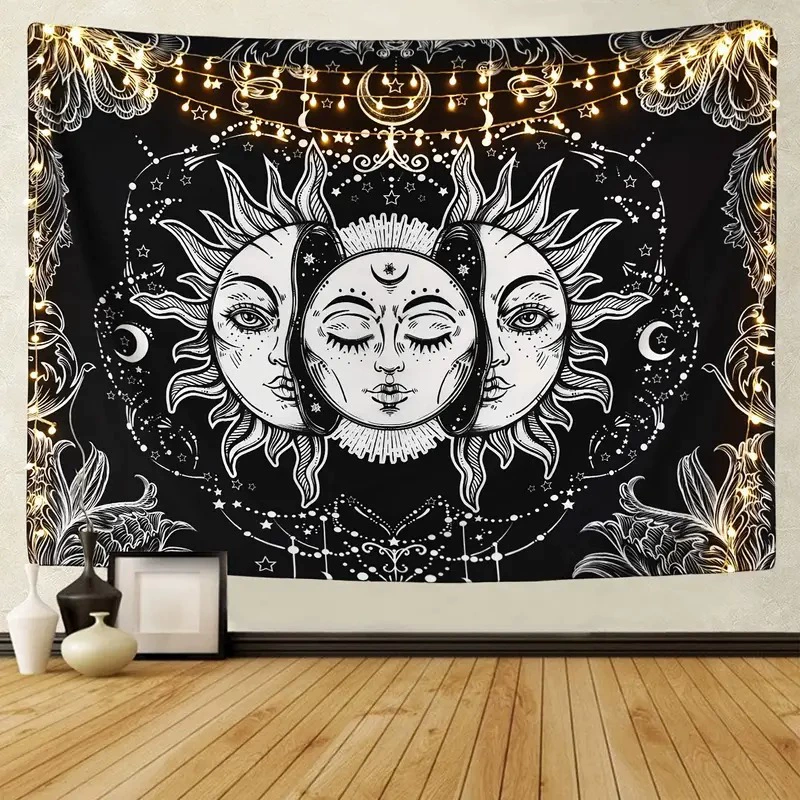 Mysterious tapestry solar-powered for bedroom