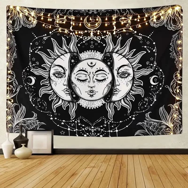 Mysterious tapestry solar-powered for bedroom
