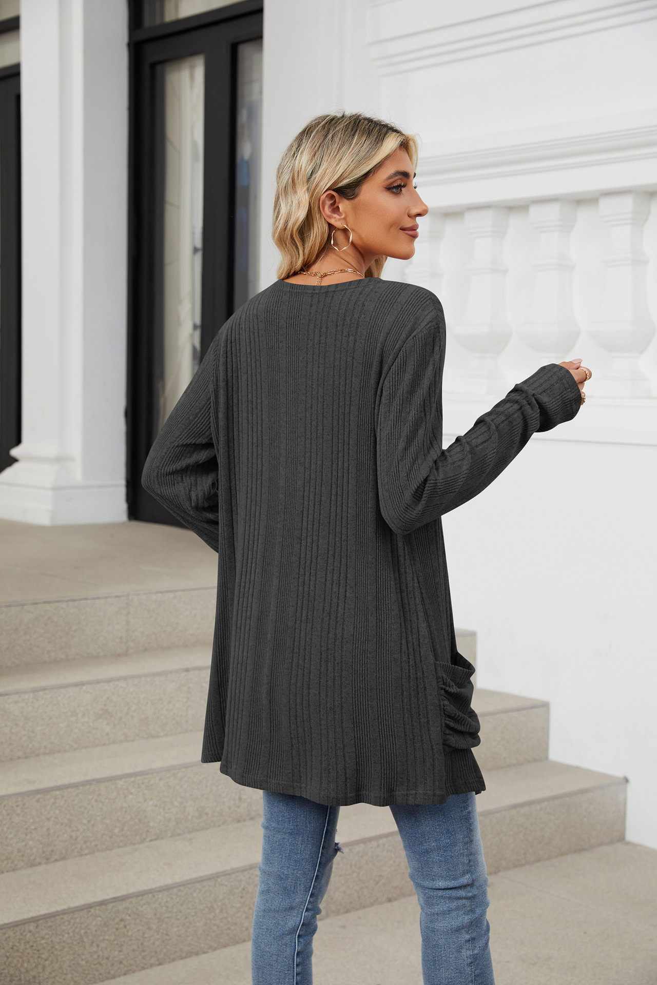 490g Weight Long Sleeve Sleeve Length Placket Placket Type Regular Sleeve Sleeve Type Nylon, Spandex, Polyester Fabric Type Long Top Length Cardigan Tops Type Holiday, Daily Occasion Collarless Neckline Regular Fit Fit Type Solid Color Pattern Winter, Autumn Season Women's Gender Casual, Elegant Style Wholesale Women's Casual Elegant Solid Color Long Sleeve Sweaters & Cardigans 17
