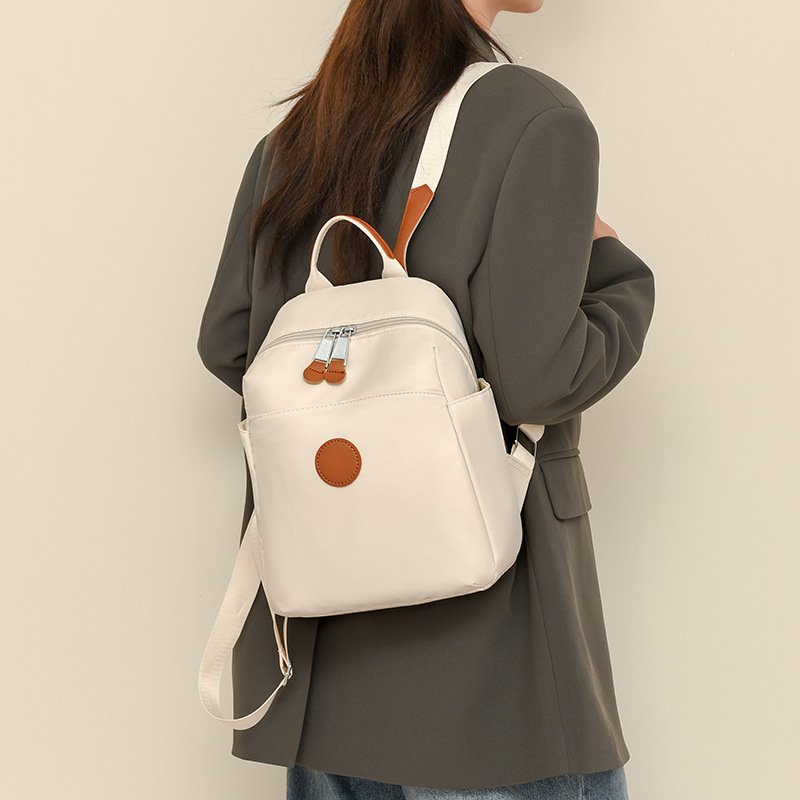 Mochila de tela Oxford para mujer 2024 invierno nueva mochila casual simple de gran capacidad bolso de viaje para estudiantes universitarios