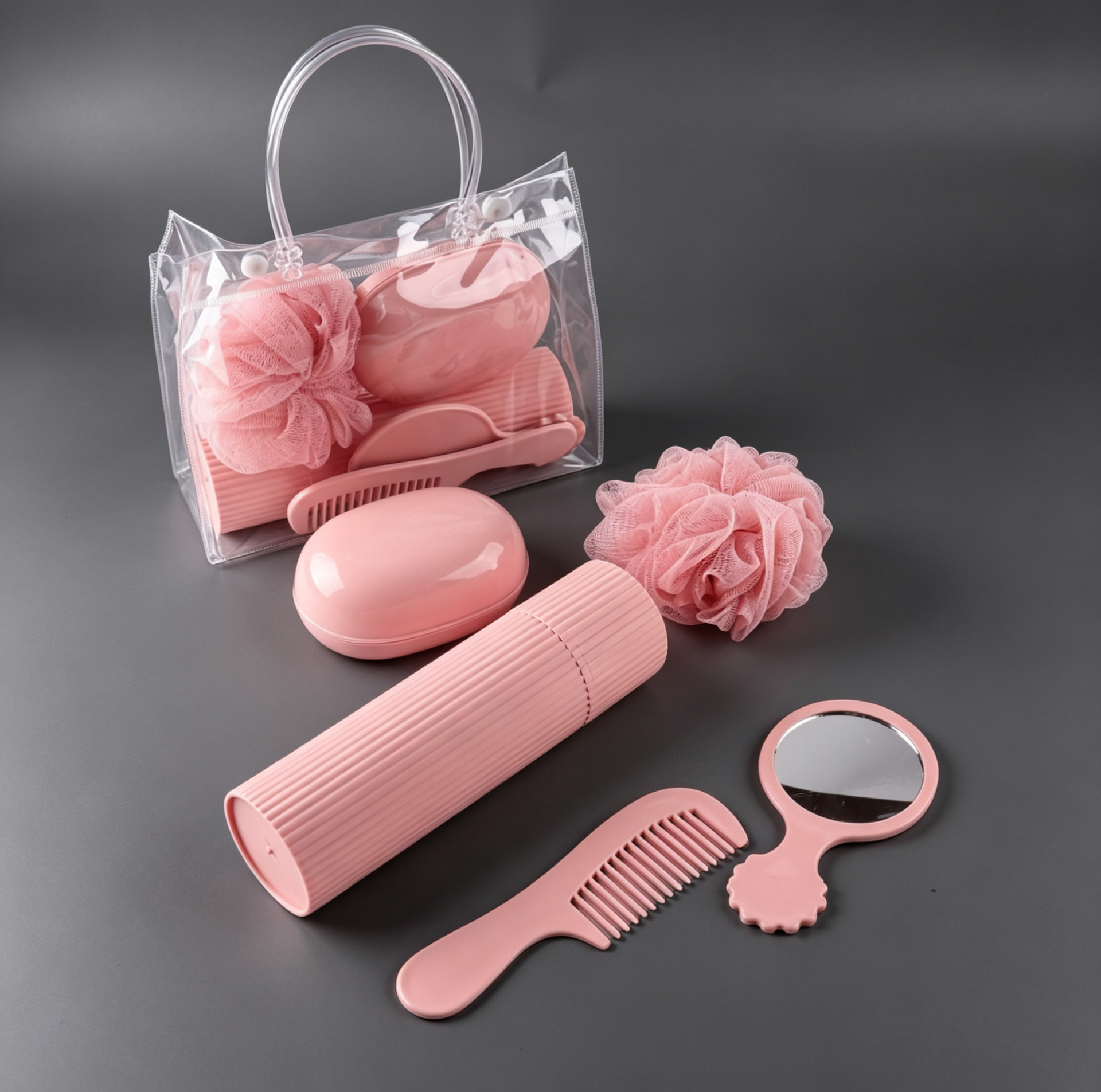 Wholesale toiletry storage bag, supermarket toiletry bag, large-capacity makeup bag, 5-piece set, portable travel bag