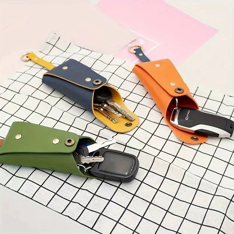 Capacious key bag, keychain, car keys for keys with zipper