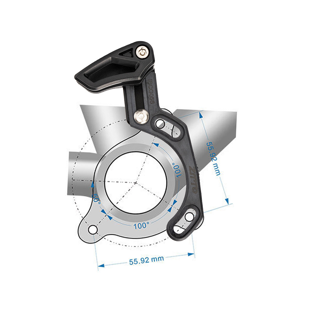 ZTTO Bicicleta de montaña Diatasco Estabilización de cadena Coche descendente Guía de cadena Dientes positivo y negativo Protector de cadena anti-caída de un solo disco