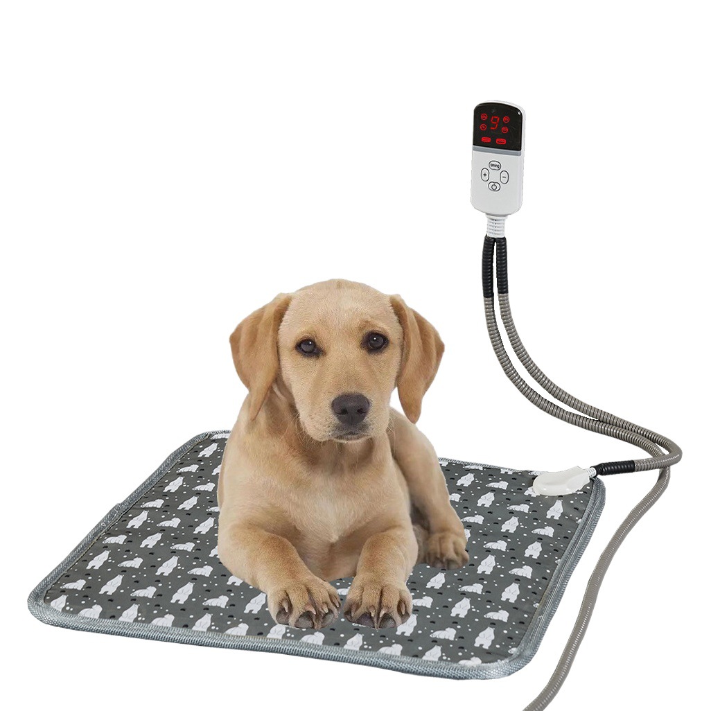 Almohadilla térmica para mascotas de Amazon, manta eléctrica estándar europea, americana, japonesa de 110 V y australiana, tapete para perros y gatos transfronterizo, almohadilla térmica eléctrica impermeable