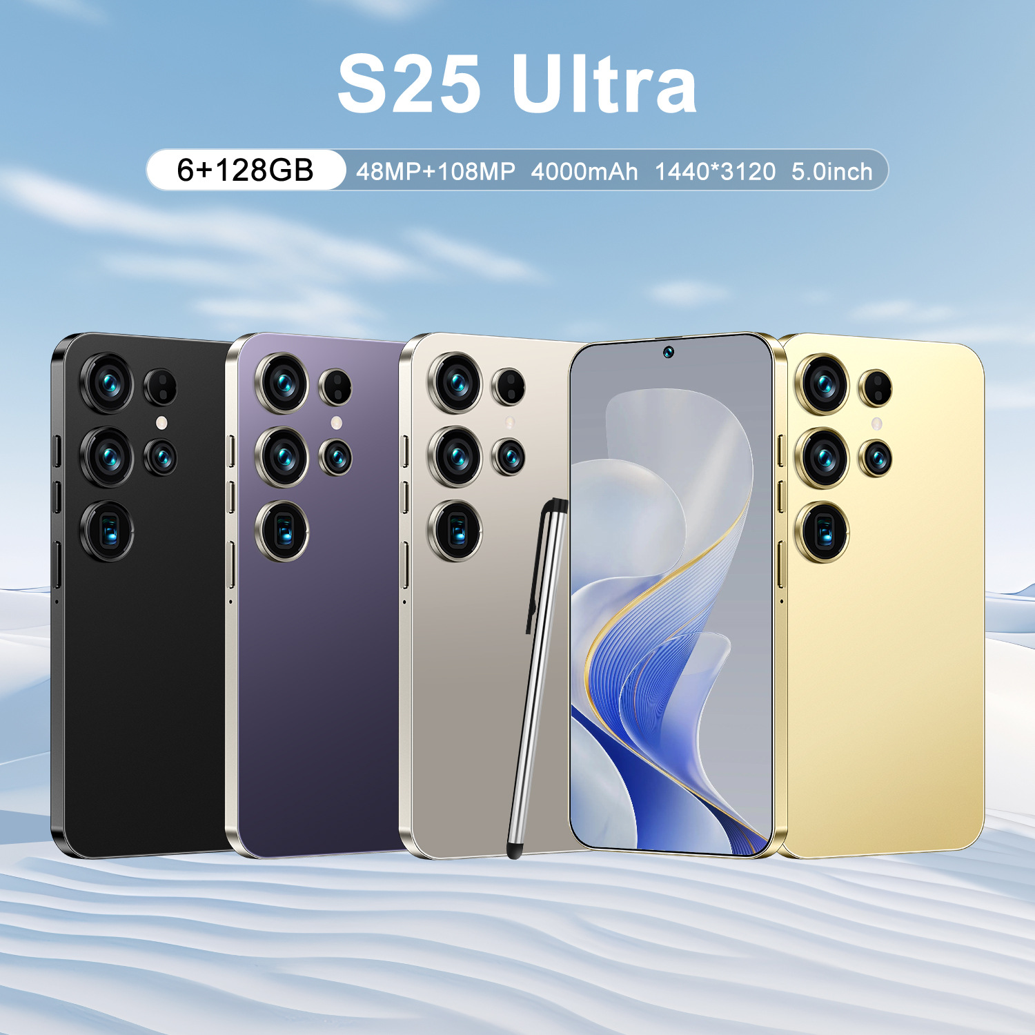 XS25Ultra触屏手机外贸批发工厂现货外置笔3+64G全面屏智能手机