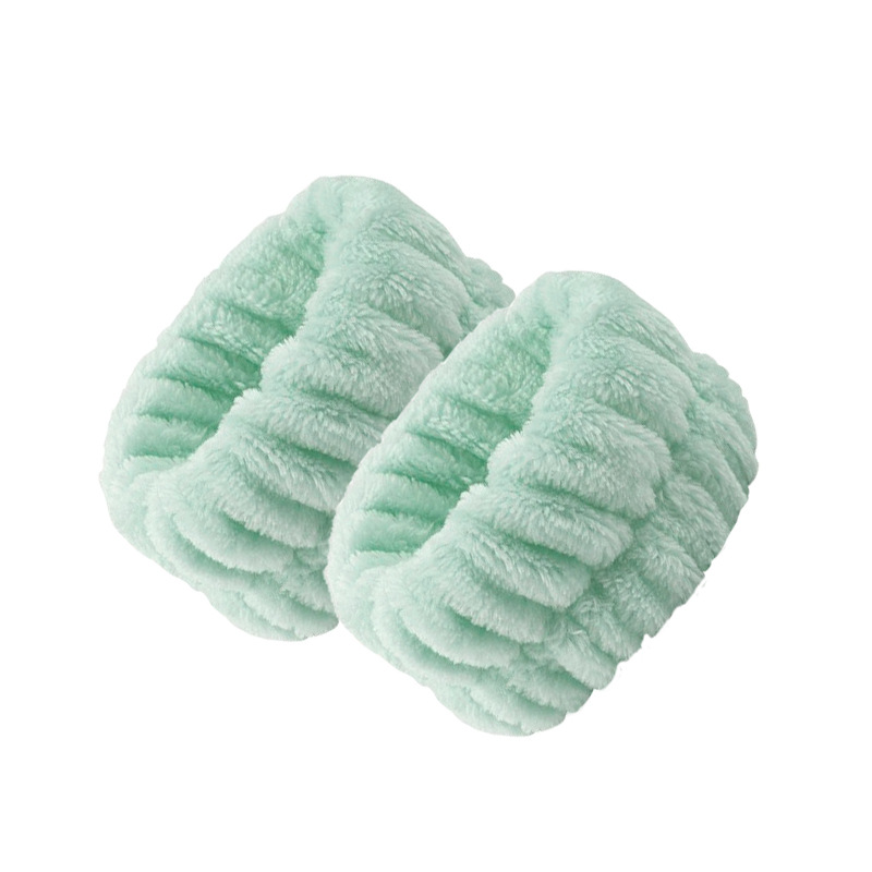 Amazon moda mujer agua ondulación terciopelo SPA diadema mullido pelo banda lavado de cara maquillaje diadema