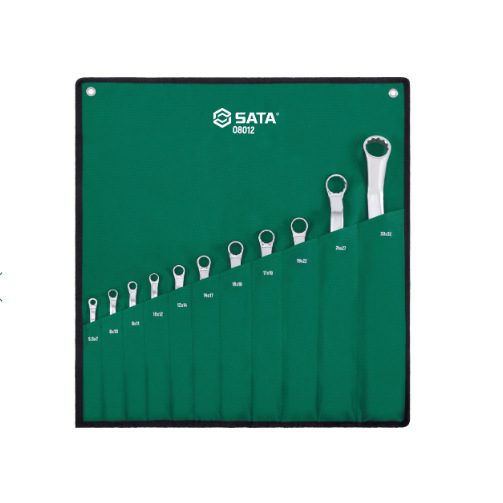 SATA世达工具 11件套全抛光双梅花扳手 08012