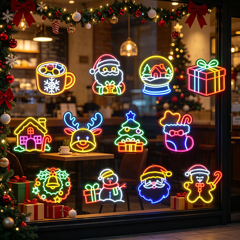 Amazonas Navidad atmósfera decoración lámpara acrílica lámpara de neón lámpara colgante lámpara led modelado lámpara regalo image 3