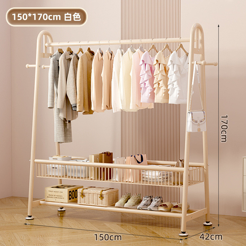 브랜드 직접 판매丨빅맥 3.2CM 두꺼운 파이프 직경丨따뜻한 흰색-바닥을 걸레질하지 않고 높게 [150CM*170CM] 더블 레이어 프레임