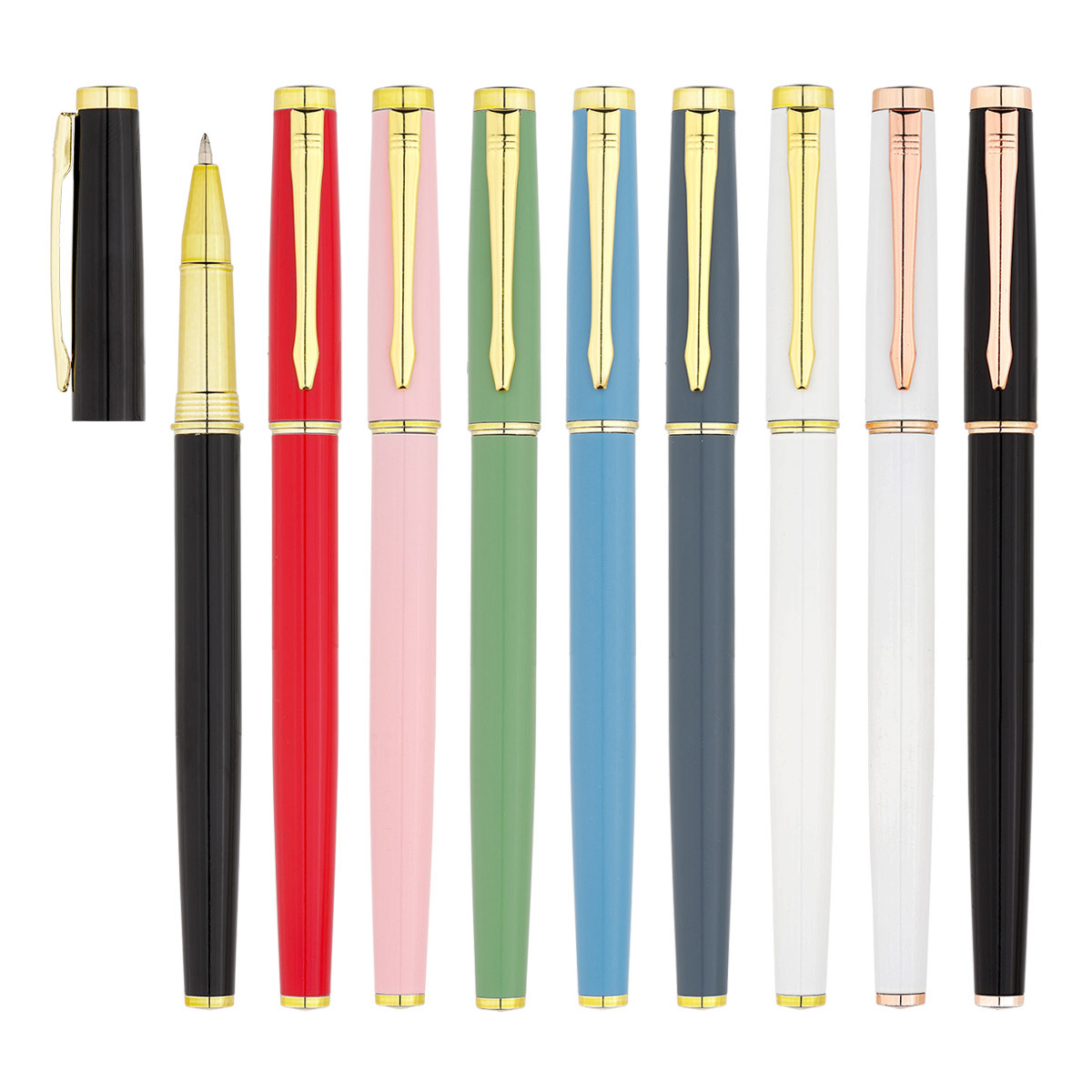 Bolígrafo de gel metálico de lujo y alta gama con logotipo personalizable, bolígrafo de alta calidad para oficina y negocios, bolígrafo de tinta de flujo suave para regalo. image 6