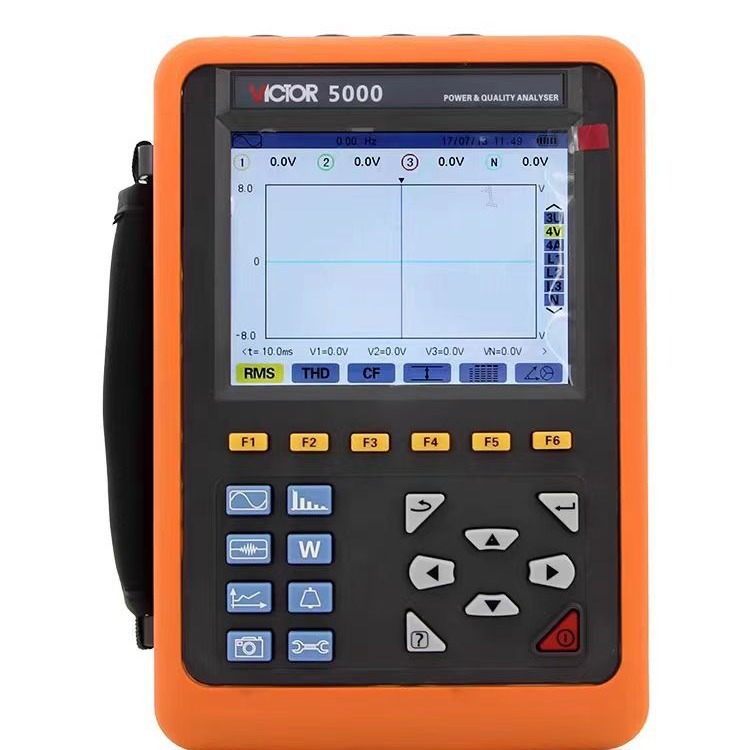 VICTOR胜利电能质量分析仪VC5000三相电能表电力功率表电流测试仪