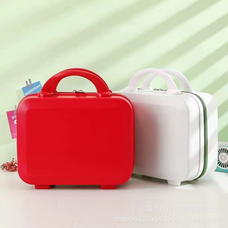Nuevo estuche cosmético maleta 14 pulgadas regalo de boda maleta de equipaje portátil vintage fábrica al por mayor