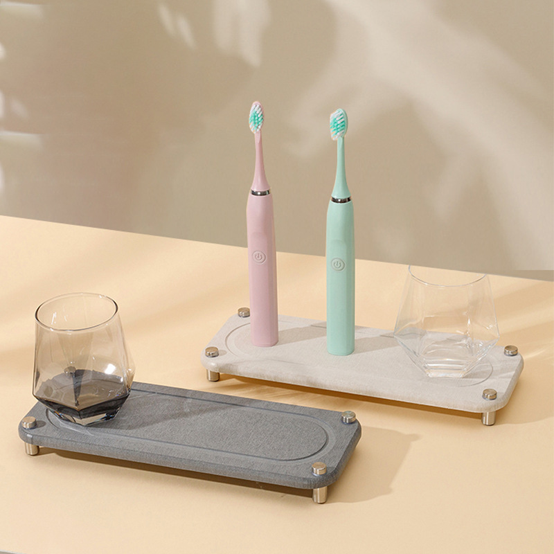 Amazon montaña de barro de diatomeas Montaña Rusa absorbente de secado rápido bandeja de diatomita almacenamiento rack placa Hotel baño portavasos