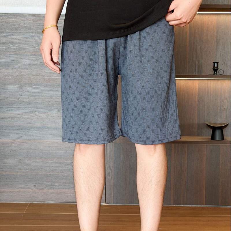 Men's Summer Plus-Size Casual Shorts for Young and Middle-Aged, Fashionable Cloud Cotton Mid-Length Pants, Trendy Oversized Five-Point Sleep Shorts for Men Men's Summer Plus-Size Casual Shorts for Young and Middle-Aged, Fashionable Cloud Cotton Mid-Length Pants, Trendy Oversized Five-Point Sleep Shorts for Men