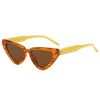 Fashionable trend sunglasses, brand glasses solar-powered, cat's eye, European style