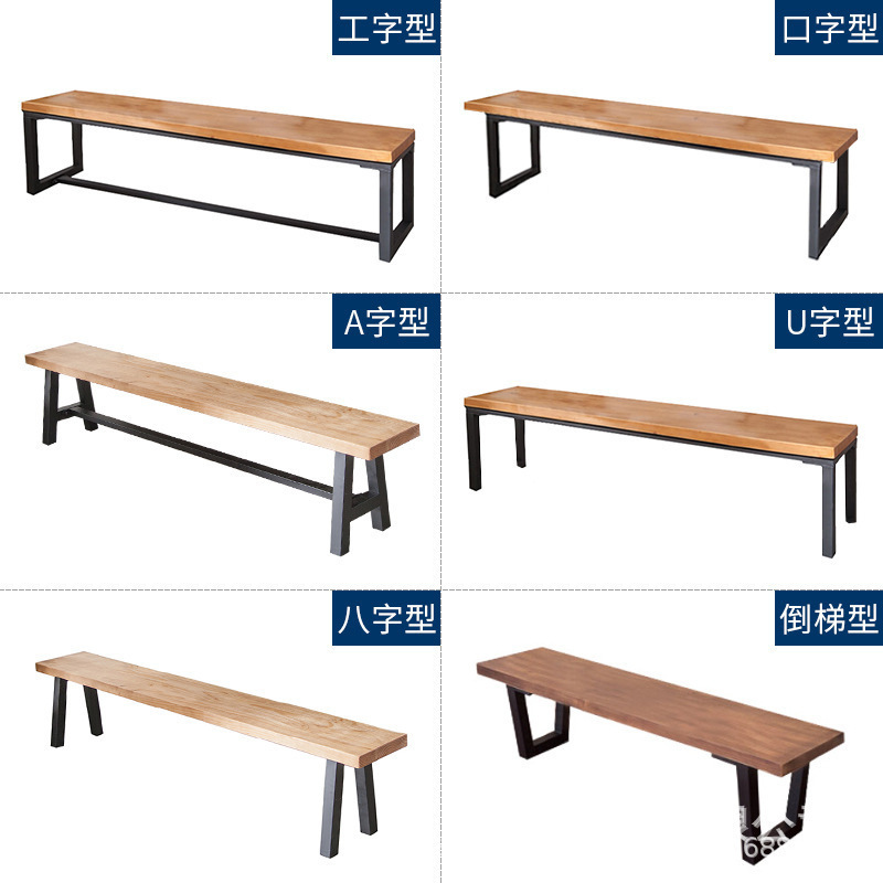 Mesa de conferencias de madera maciza simple Mesa de computadora de personal Mesa de negociación de negocios Mesa larga Mesa de madera maciza de hierro forjado Mesa de oficina