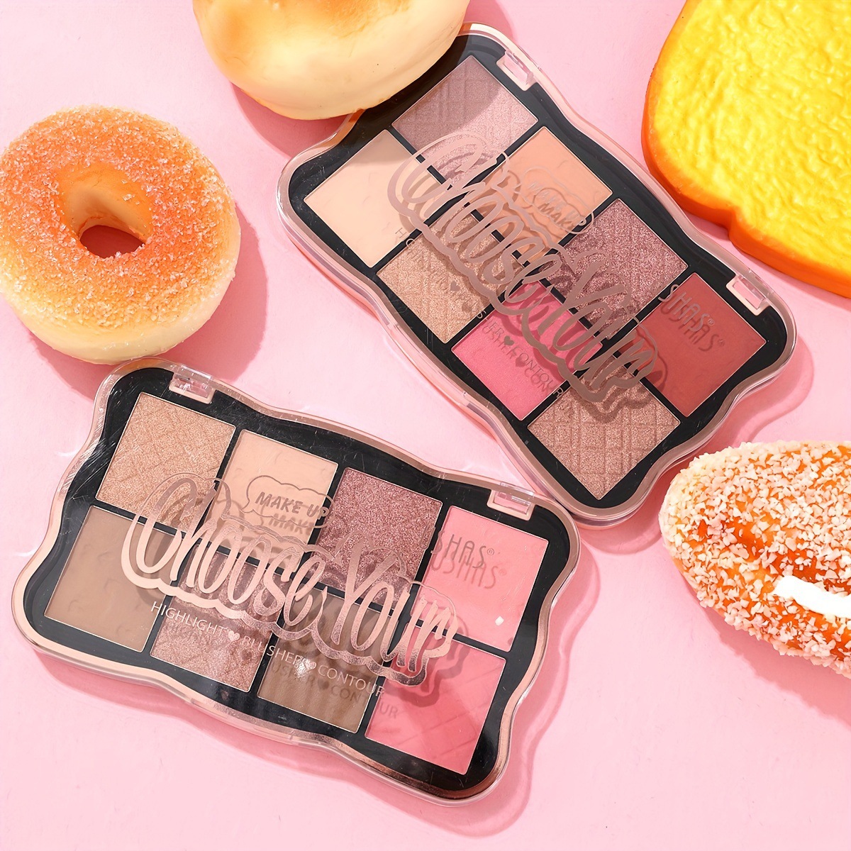 USHAS Europa y los Estados Unidos en stock transfronterizo de ocho colores, polvo fino y brillante, perla brillante, sombra de ojos UF005B