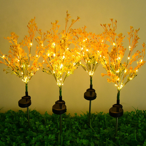 Cross-border led solar rapeseed floor lamp courtyard lawn lamp outdoor garden villa holiday decoration lamp