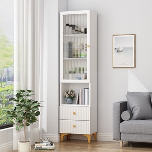 [Hot] Corner Cabinet Corner Shelf Living Room Storage Cabinet Corner Storage Cabinet Corner Glass Cabinet Household Bookcase