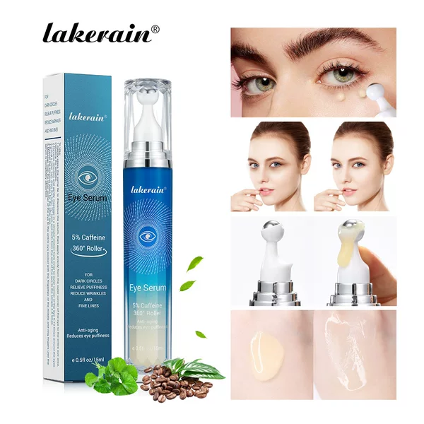 Cross-Border Lakerain Rolling Ball Eye Cream Essence Moisturizing and Hydrating Dark Circles Eye Cream Eye Essence