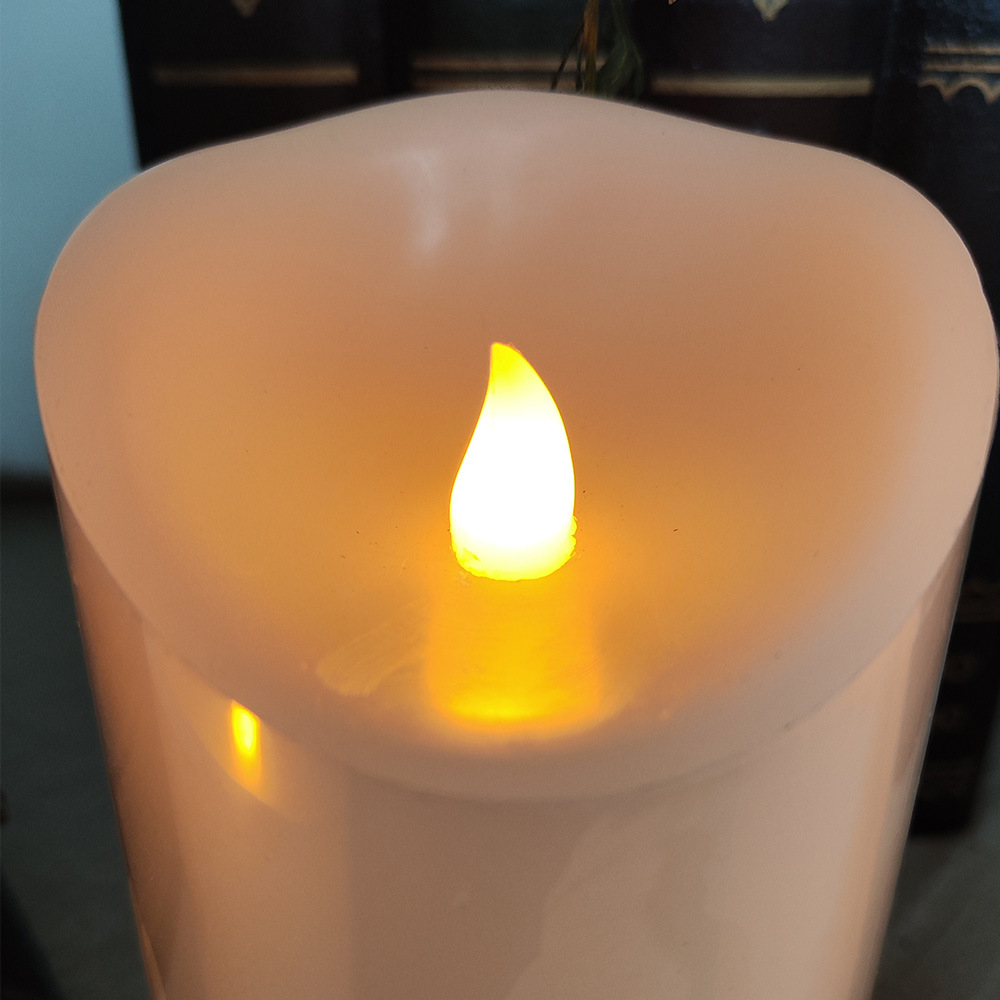 Vela LED Electrónica de Parafina Parafina Efecto de Llama Simulada para Bodas y Decoración del Hogar